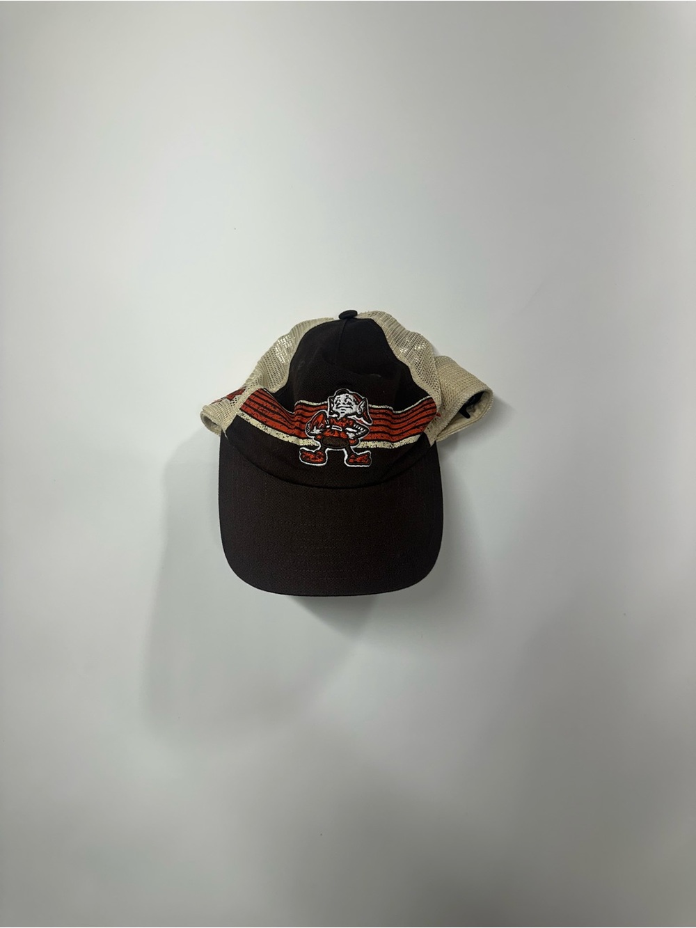 Cleveland Browns Fanatics Trucker Hat Brown Cream Mesh Snapback NFL Football